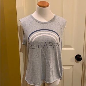 Be Happy Sleeveless T-shirt L